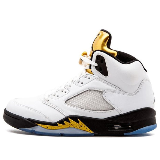 Air Jordan 5 Retro 'Olympic'  136027-133 Signature Shoe