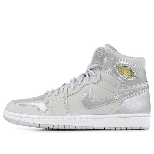 Air Jordan 1 CO.JP 'Metallic Silver' 2001  136060-001 Iconic Trainers